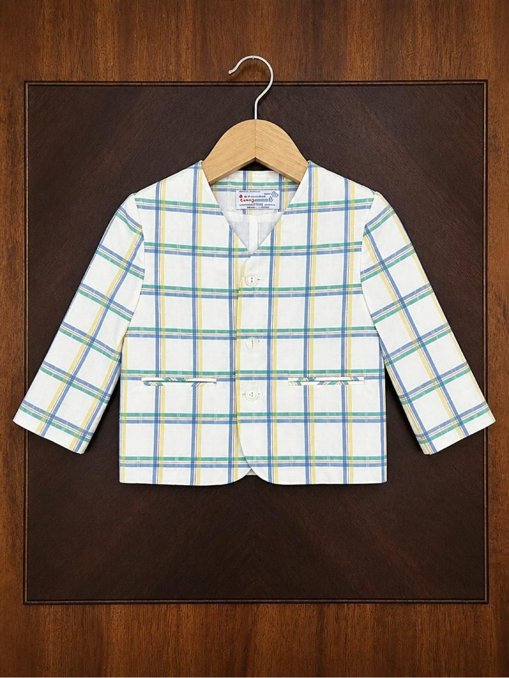 Vintage WMP Originals 24M Plaid Baby Blazer Made in USA